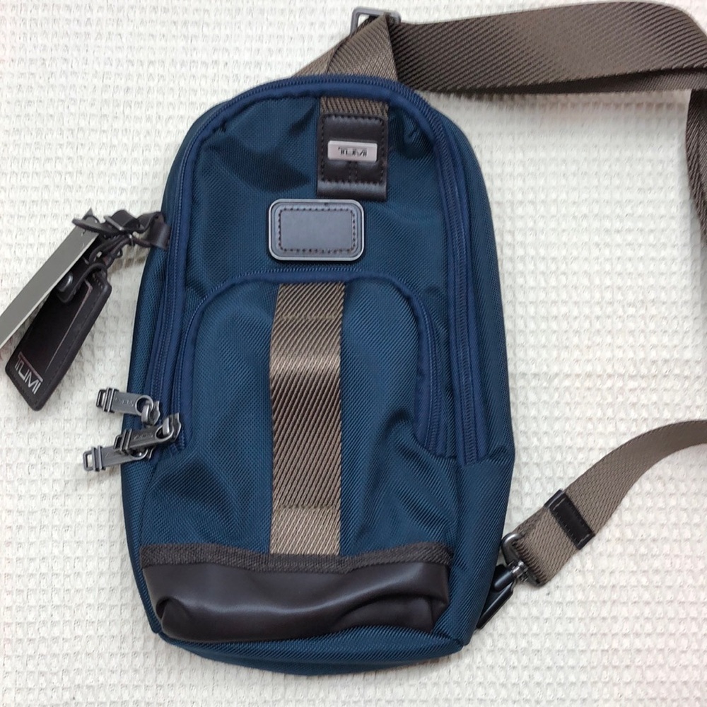 SEALED TUMI Alpha Bravo Tactical Sling • URBAN BLUE • Ballistic Nylon